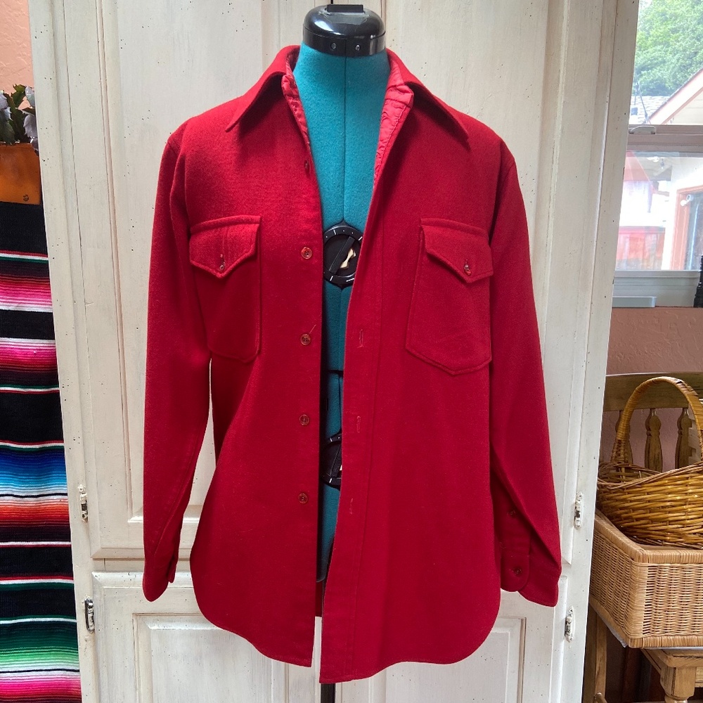 Pendelton shirt coat